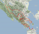 The route  &raquo; Click to zoom ->