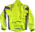 dhb Hi Viz Waterproof jacket (back)  &raquo; Click to zoom ->