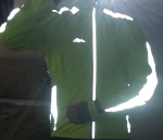 dhb Hi Viz Waterproof jacket at work  &raquo; Click to zoom ->